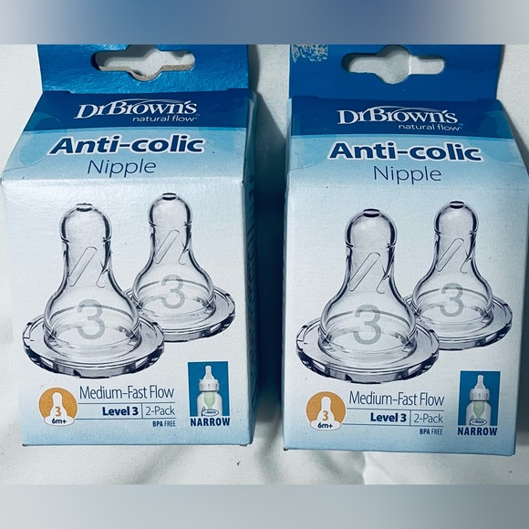 Dr. Browns Anti-colic Nipple Level 3 (2 pack) - Picture 1 of 2